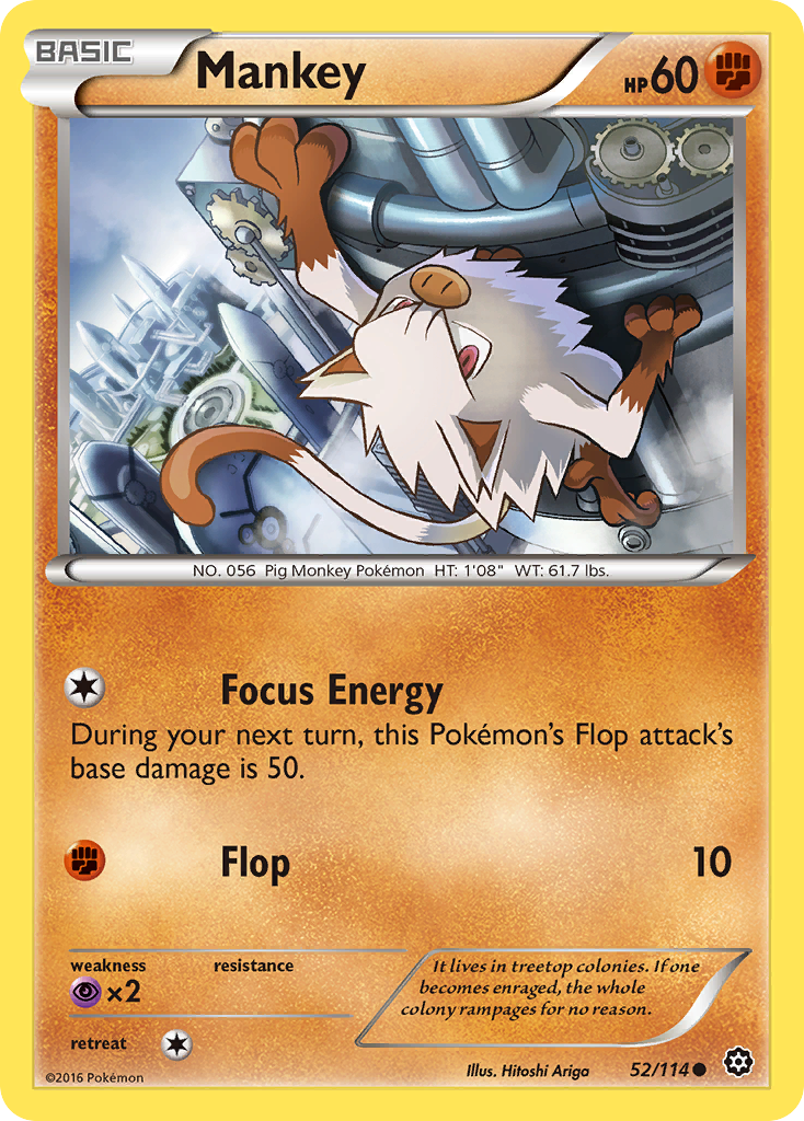 Mankey - Steam Siege SET-52