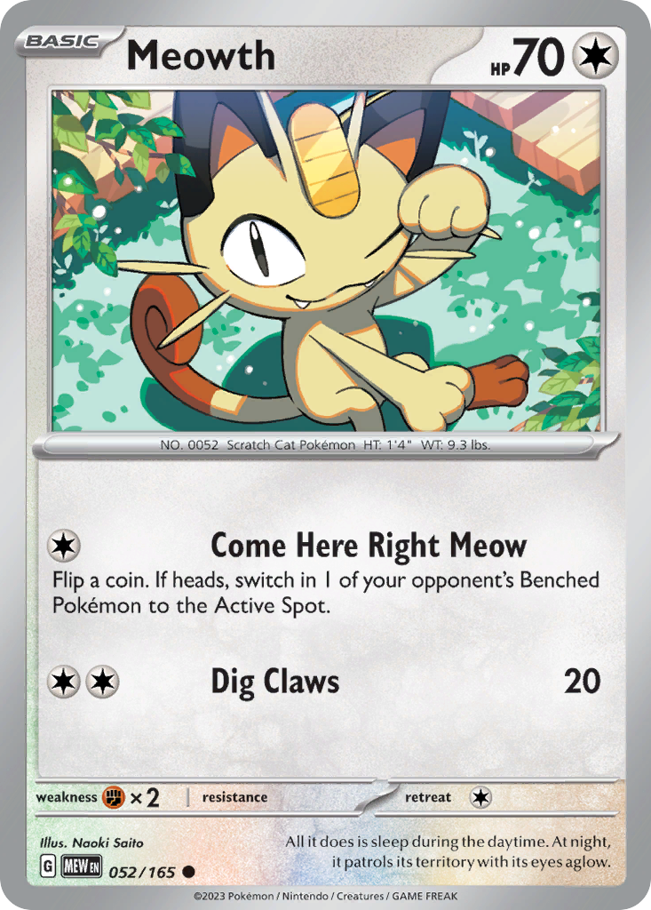 Meowth - 151 SET-52