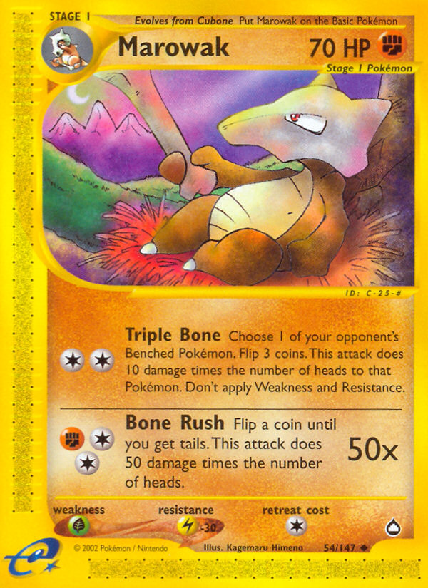 Marowak - Aquapolis SET-54