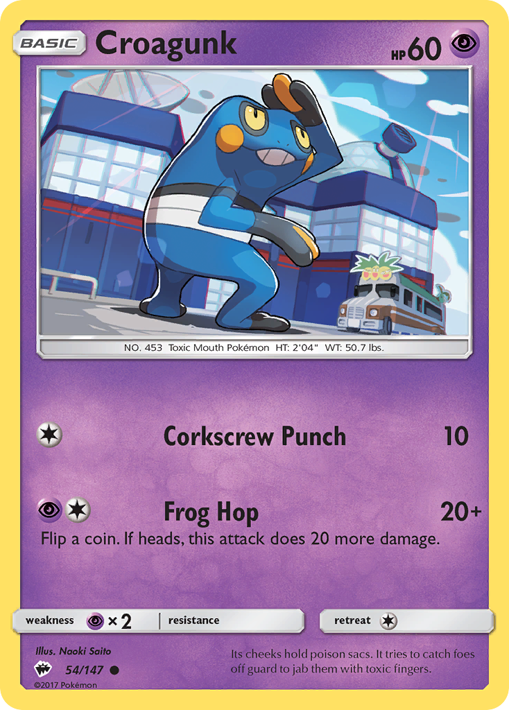 Croagunk - Burning Shadows SET-54