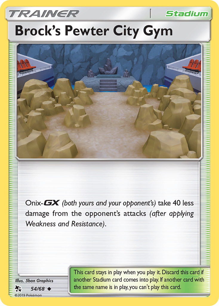 Brock's Pewter City Gym - Hidden Fates SET-54