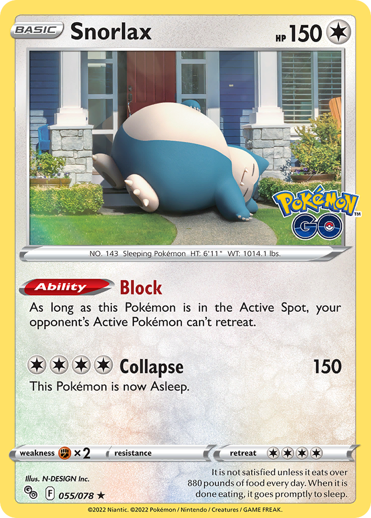 Snorlax - Pokemon GO SET-55