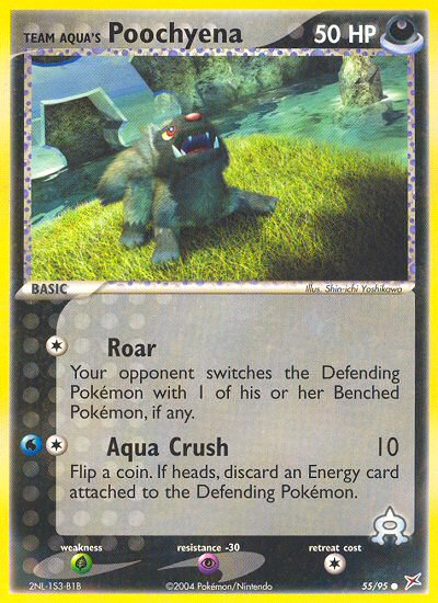 Team Aqua's Poochyena - Team Magma vs Team Aqua SET-55