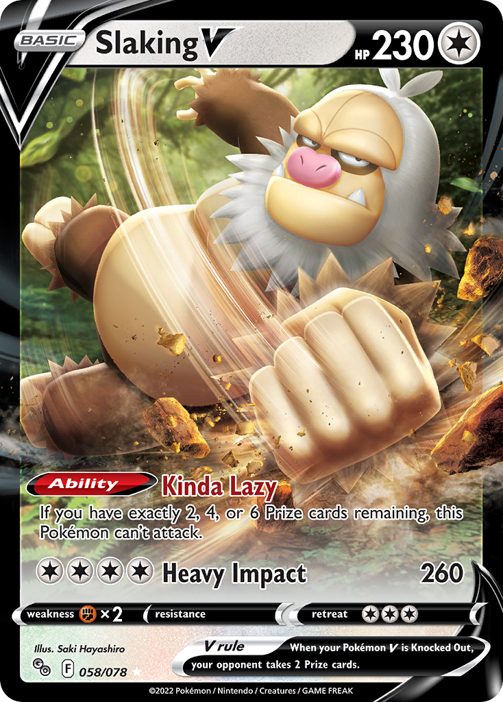 Slaking V - Pokemon GO SET-58