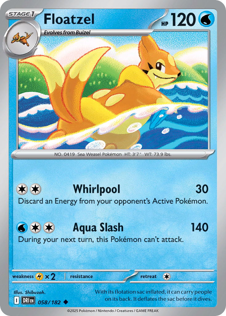 Floatzel - Destined Rivals SET-58