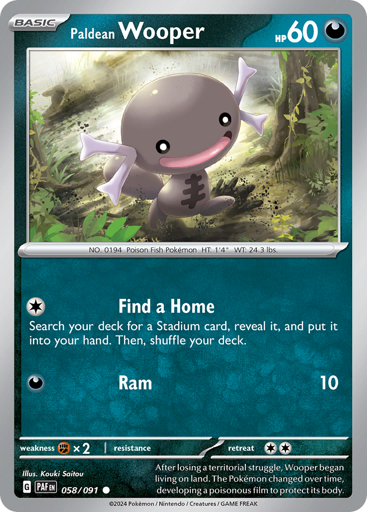 Paldean Wooper - Paldean Fates SET-58