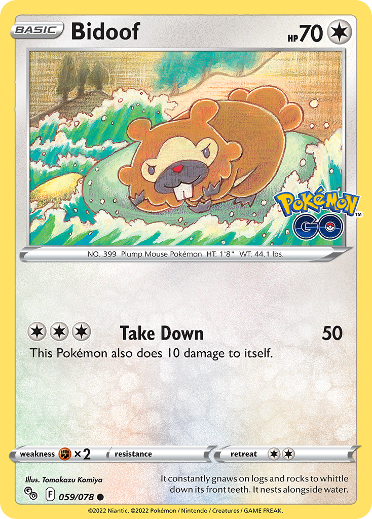 Bidoof - Pokemon GO SET-59