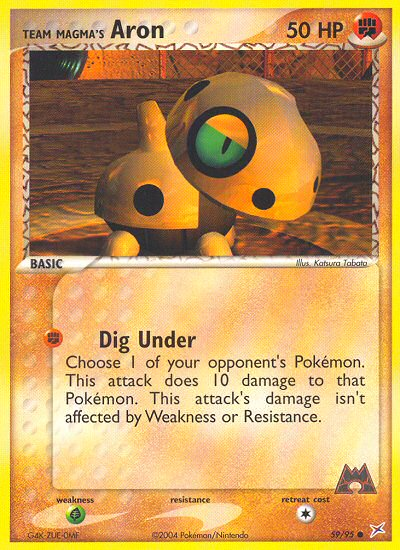 Team Magma's Aron - Team Magma vs Team Aqua SET-59