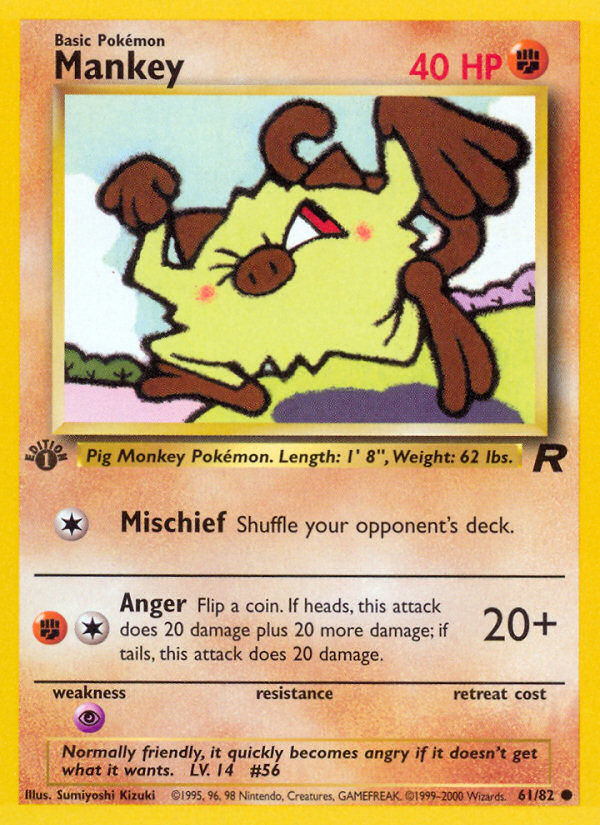 Mankey - Team Rocket SET-61