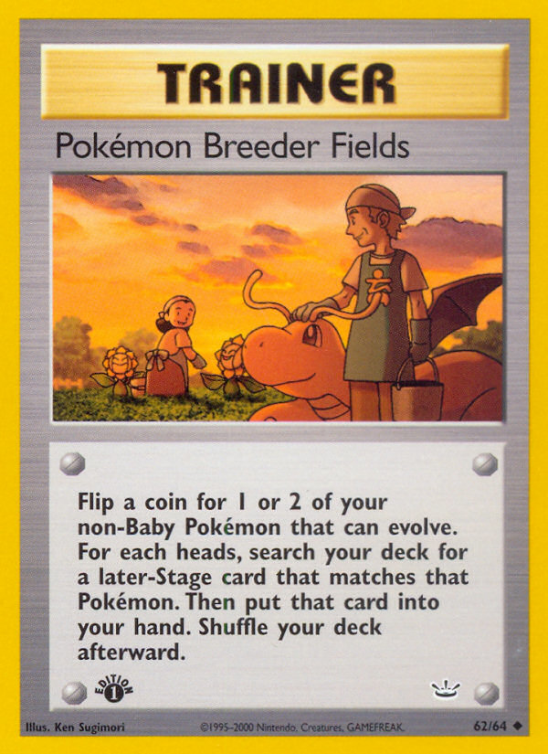 Pokemon Breeder Fields - Neo Revelation SET-62