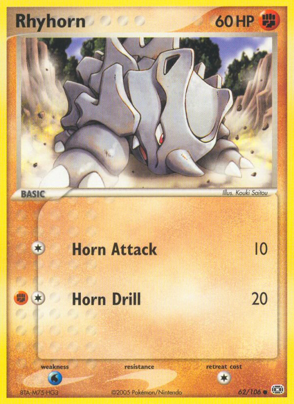 Rhyhorn - Emerald SET-62