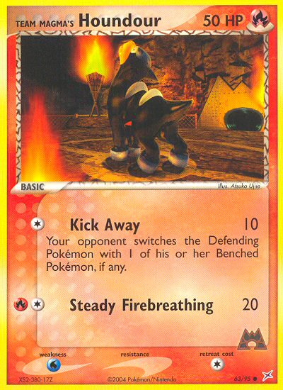 Team Magma's Houndour - Team Magma vs Team Aqua SET-63
