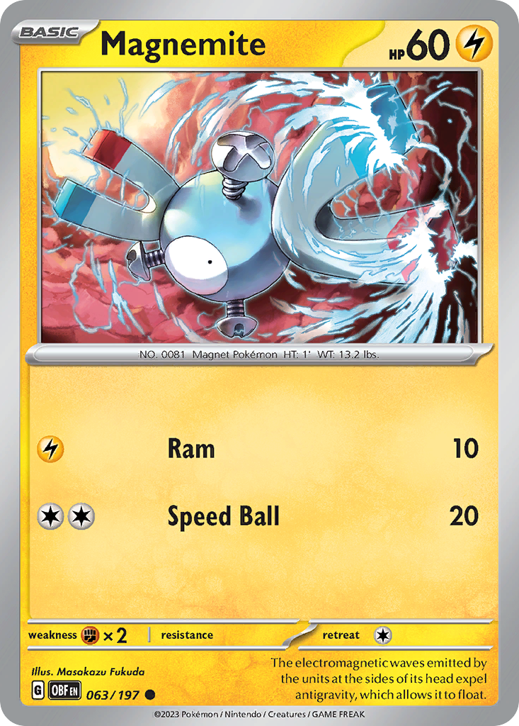 Magnemite - Obsidian Flames SET-63