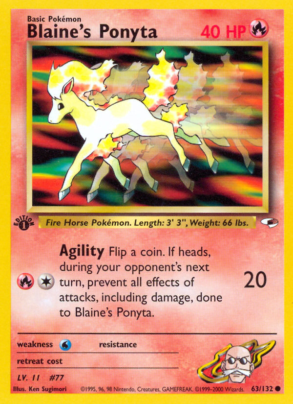 Blaine's Ponyta - Gym Heroes SET-63