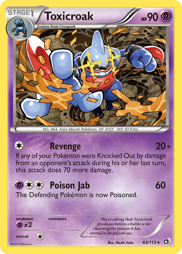 Toxicroak - Legendary Treasures SET-63
