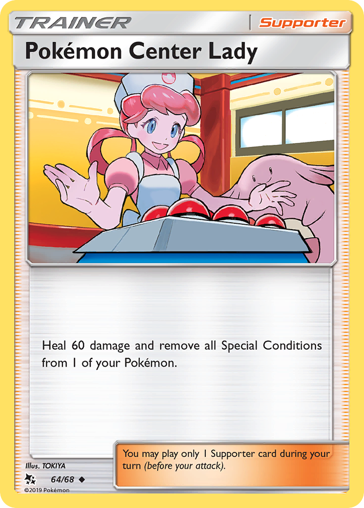 Pokemon Center Lady - Hidden Fates SET-64