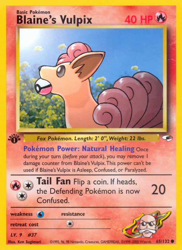 Blaine's Vulpix - Gym Heroes SET-65