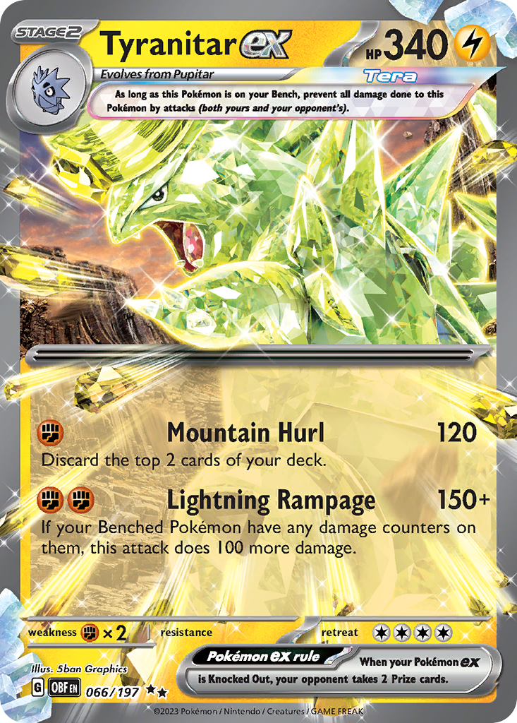 Tyranitar EX - Obsidian Flames SET-66