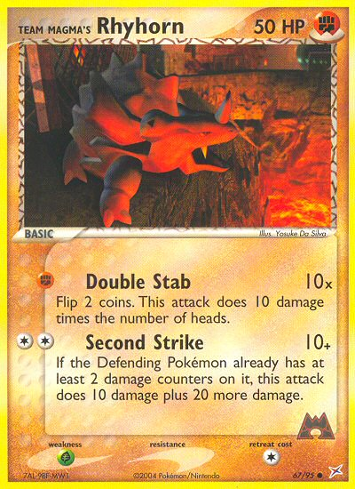 Team Magma's Rhyhorn - Team Magma vs Team Aqua SET-67