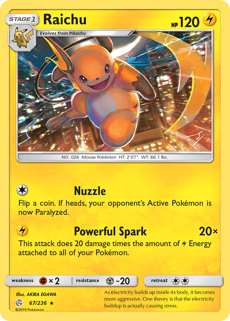 Raichu - Cosmic Eclipse SET-67