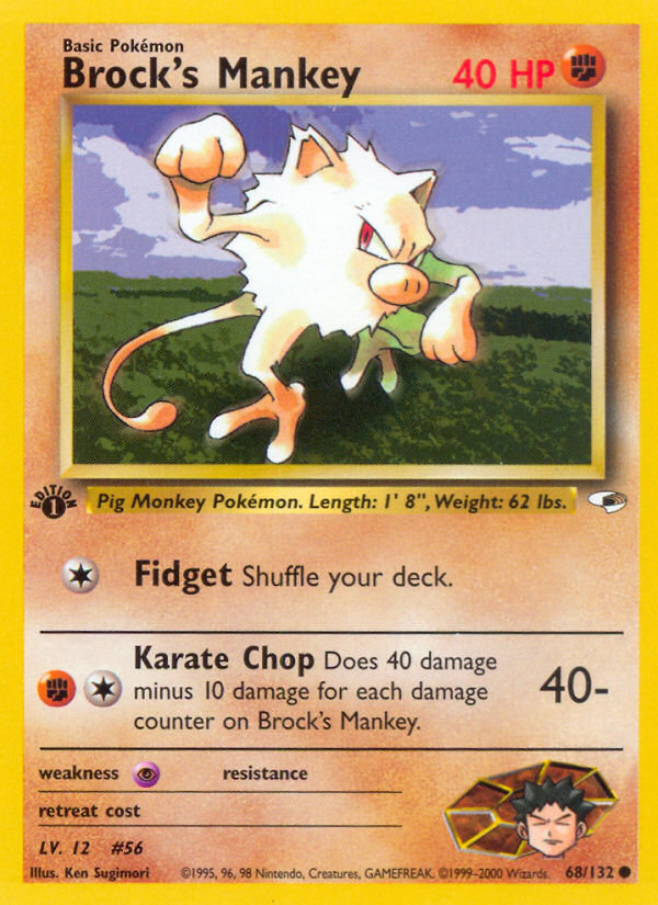 Brock's Mankey - Gym Heroes SET-68