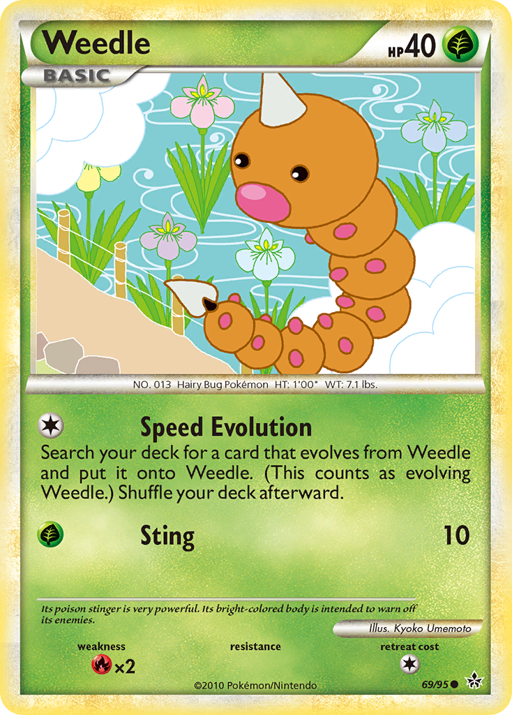 Weedle - HS Unleashed SET-69
