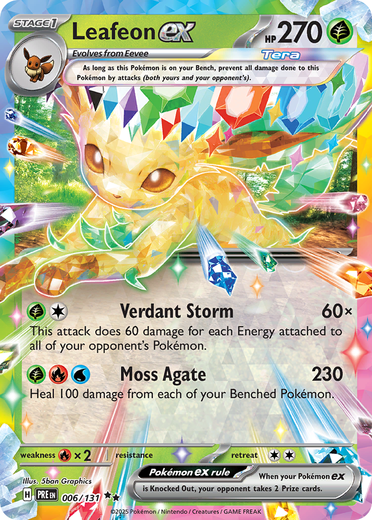 Leafeon EX - Prismatic Evolutions SET-6
