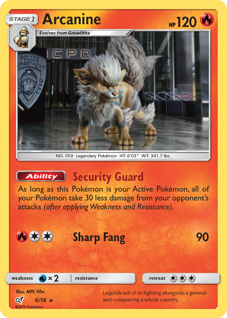 Arcanine - Detective Pikachu SET-6