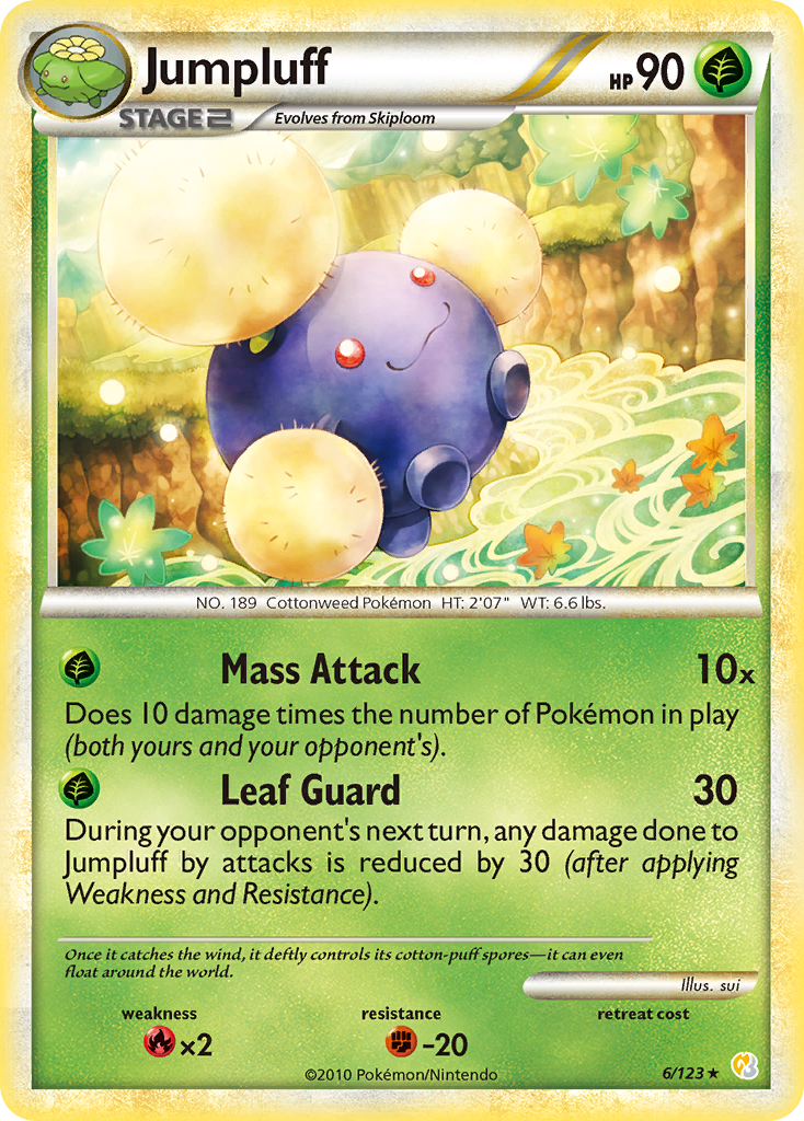 Jumpluff - HeartGold & SoulSilver SET-6