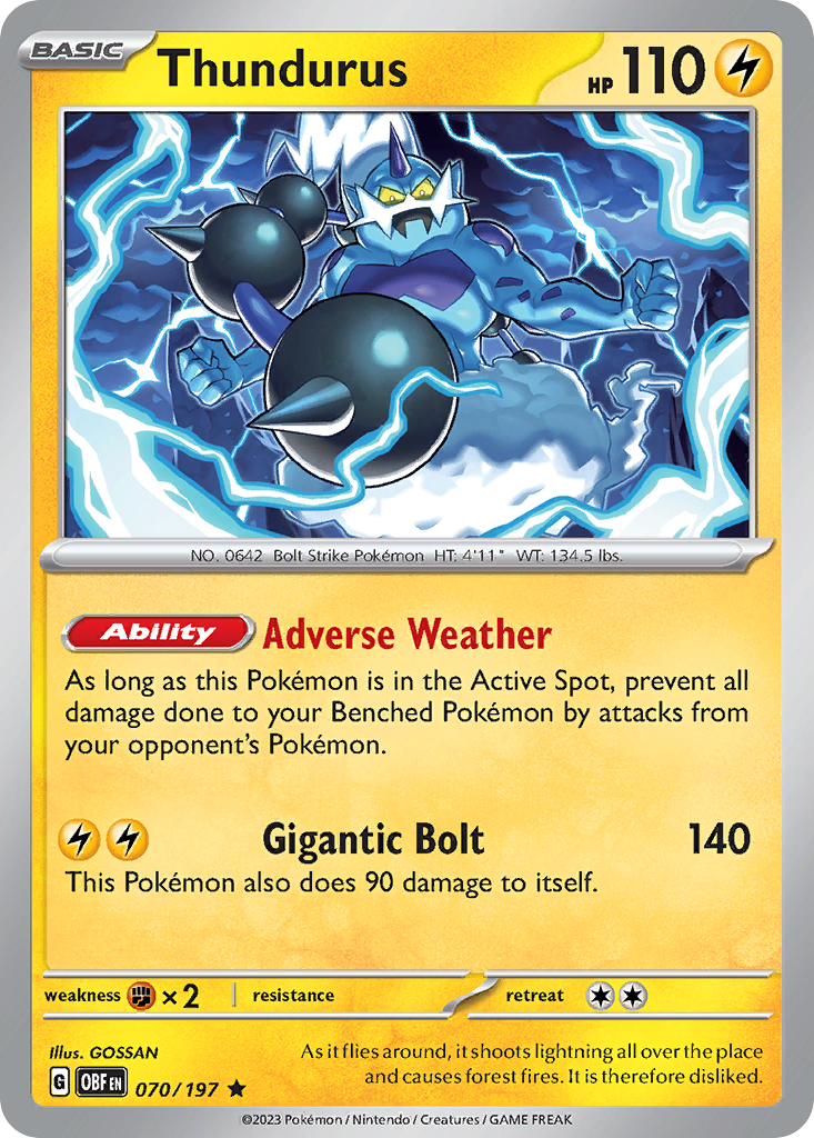 Thundurus - Obsidian Flames SET-70