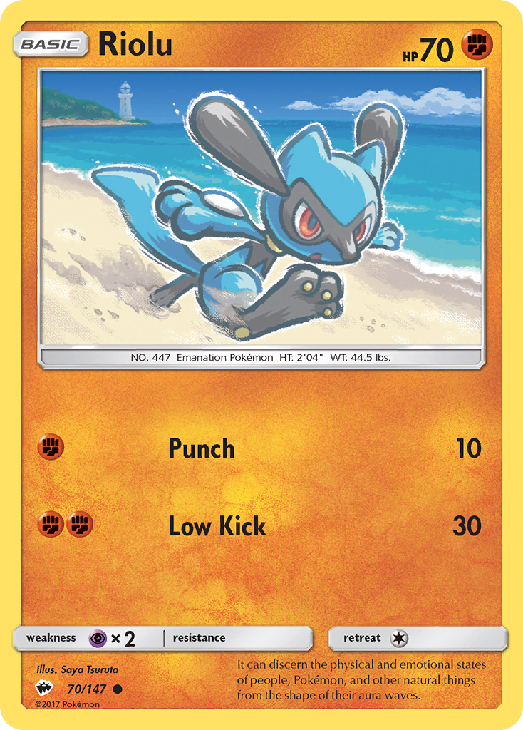Riolu - Burning Shadows SET-70