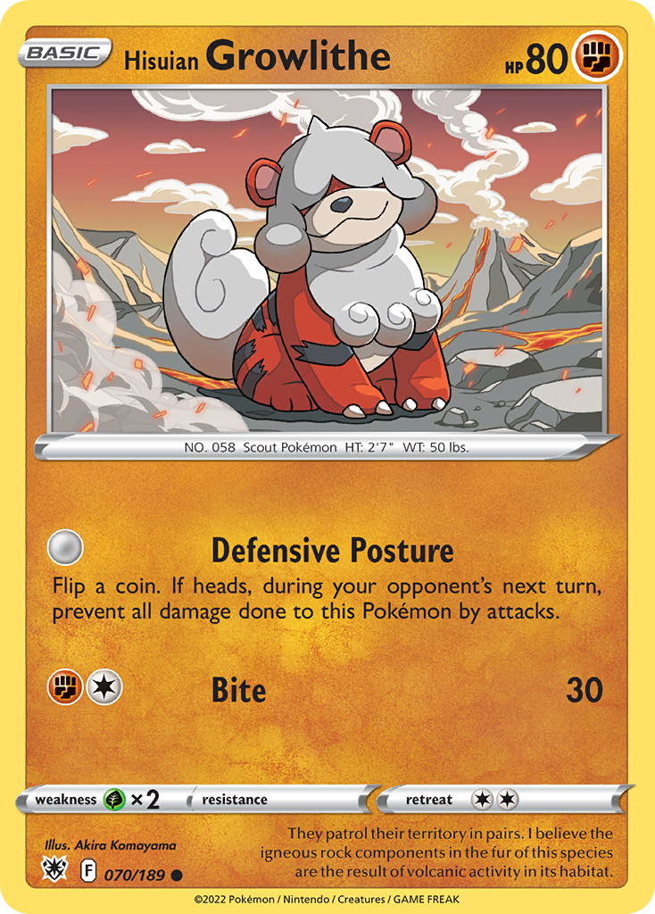 Hisuian Growlithe - Astral Radiance SET-70