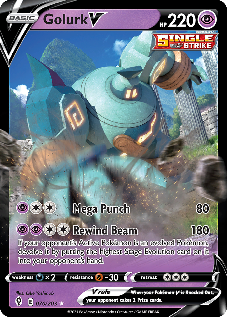 Golurk V - Evolving Skies SET-70