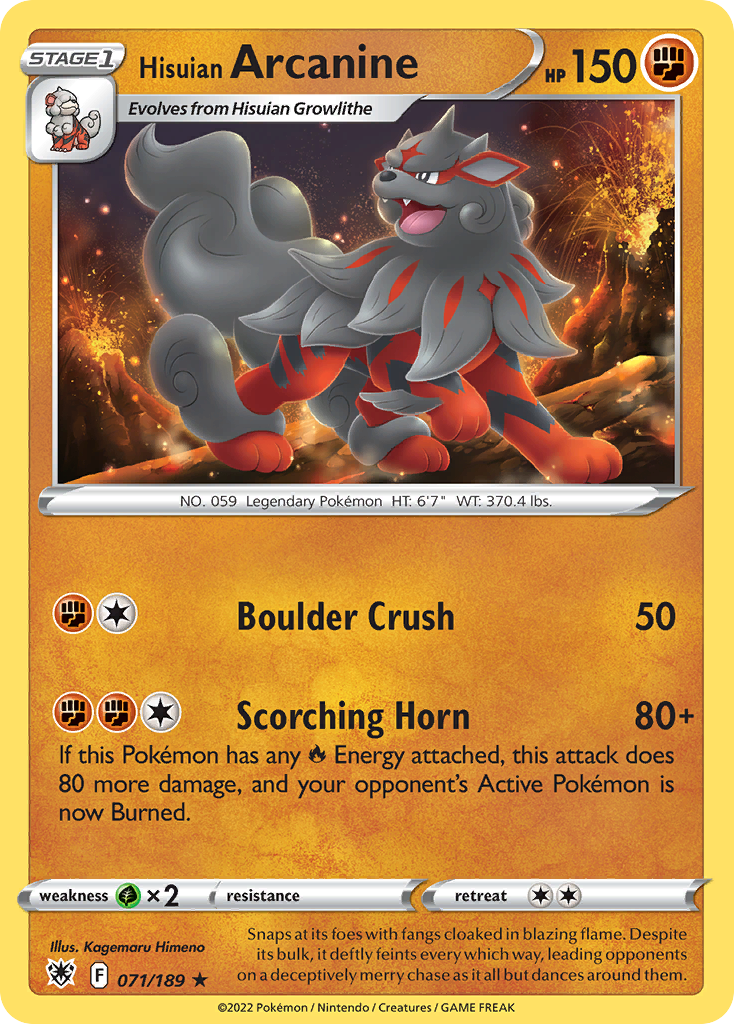 Hisuian Arcanine - Astral Radiance SET-71