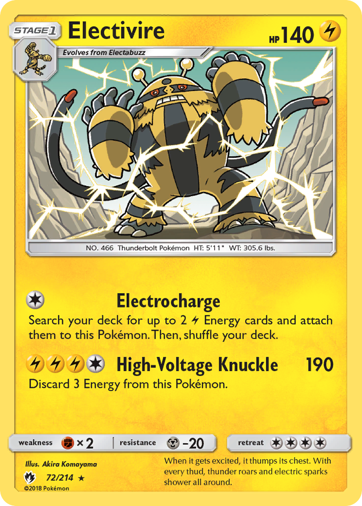 Electivire - Lost Thunder SET-72