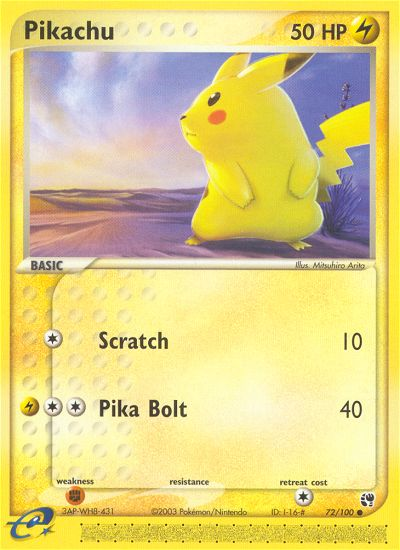Pikachu - Sandstorm SET-72