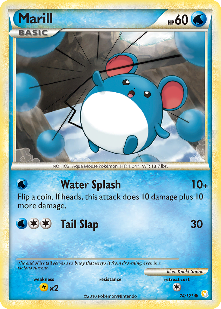 Marill - HeartGold & SoulSilver SET-74