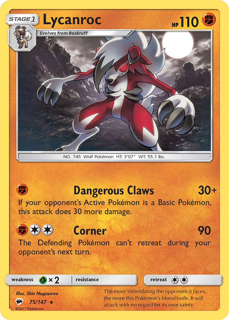 Lycanroc - Burning Shadows SET-75