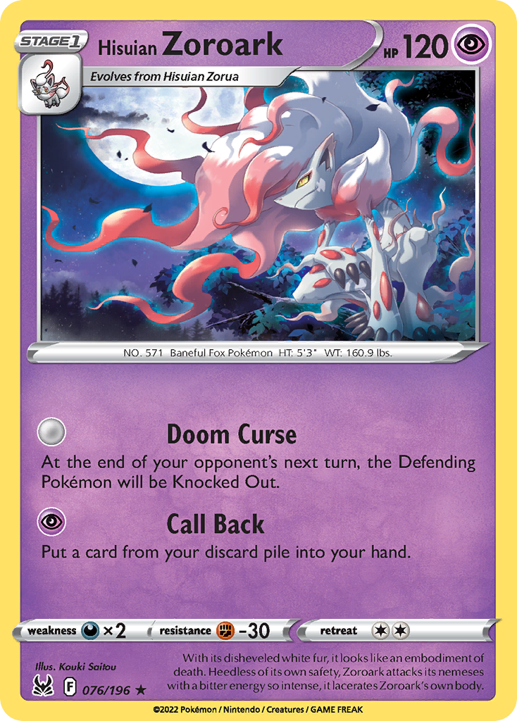 Hisuian Zoroark - Lost Origin SET-76