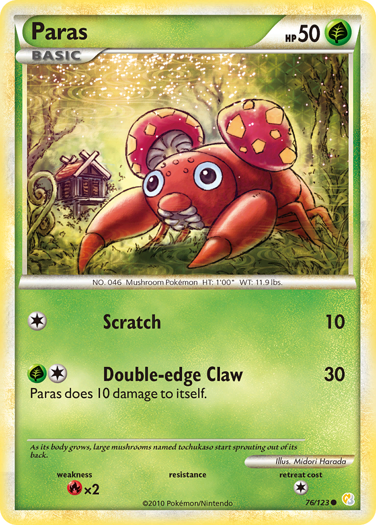 Paras - HeartGold & SoulSilver SET-76