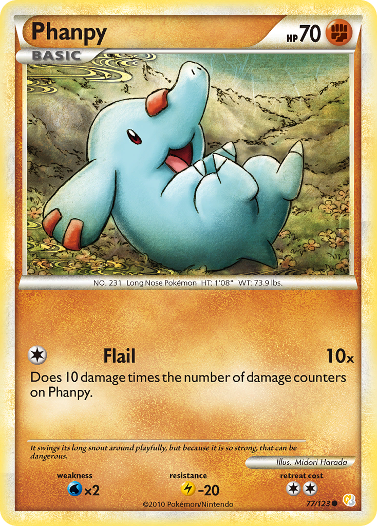 Phanpy - HeartGold & SoulSilver SET-77