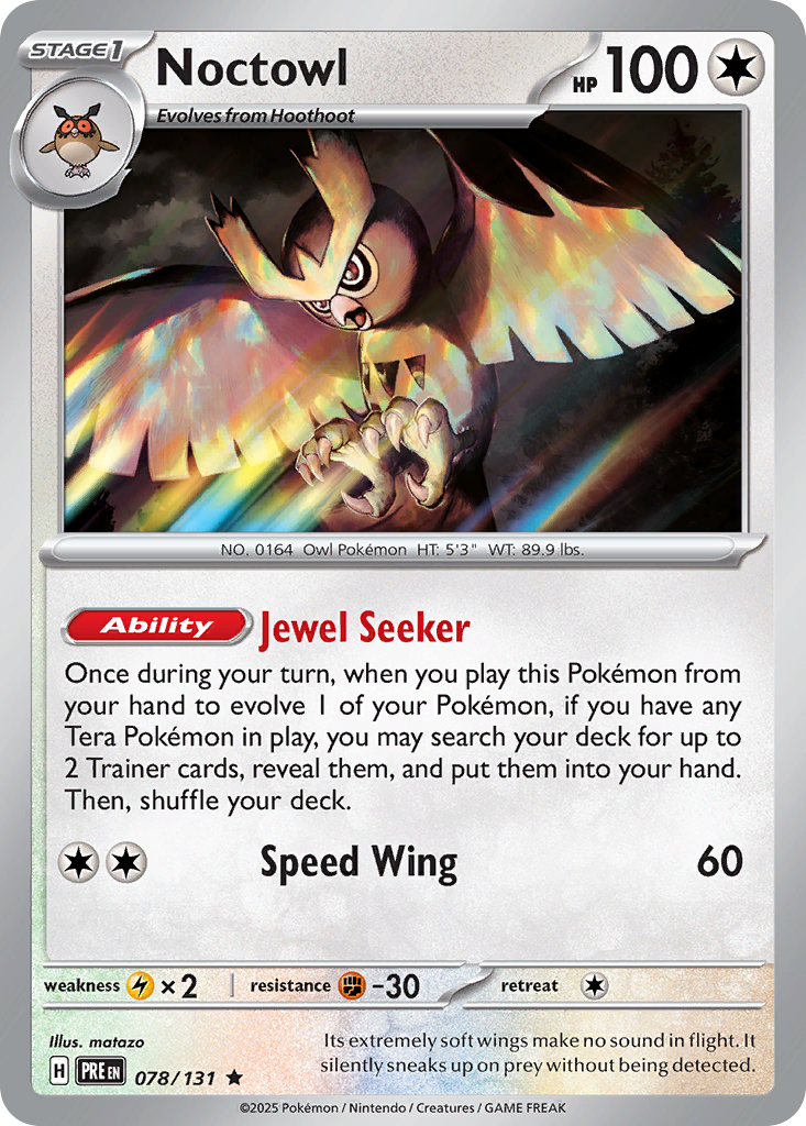 Noctowl - Prismatic Evolutions SET-78