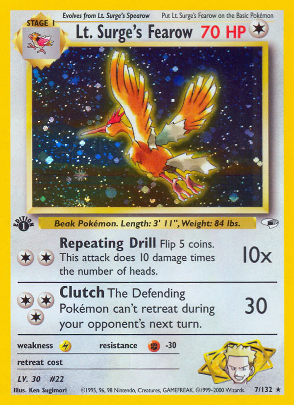 Lt. Surge's Fearow - Gym Heroes SET-7