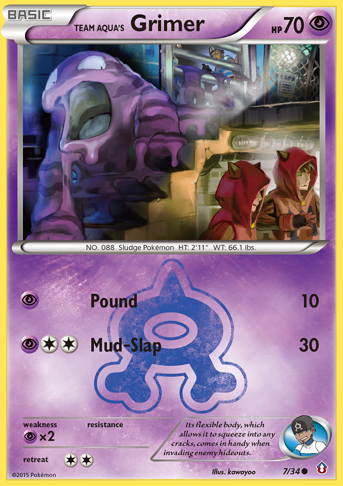 Team Aqua's Grimer - Double Crisis SET-7