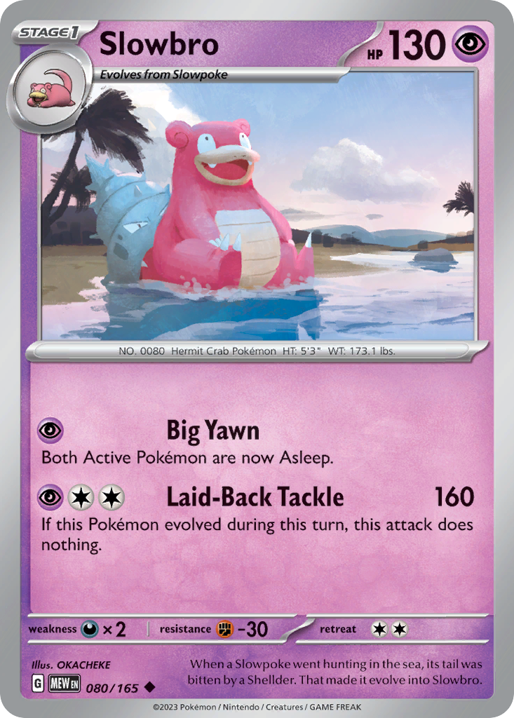Slowbro - 151 SET-80