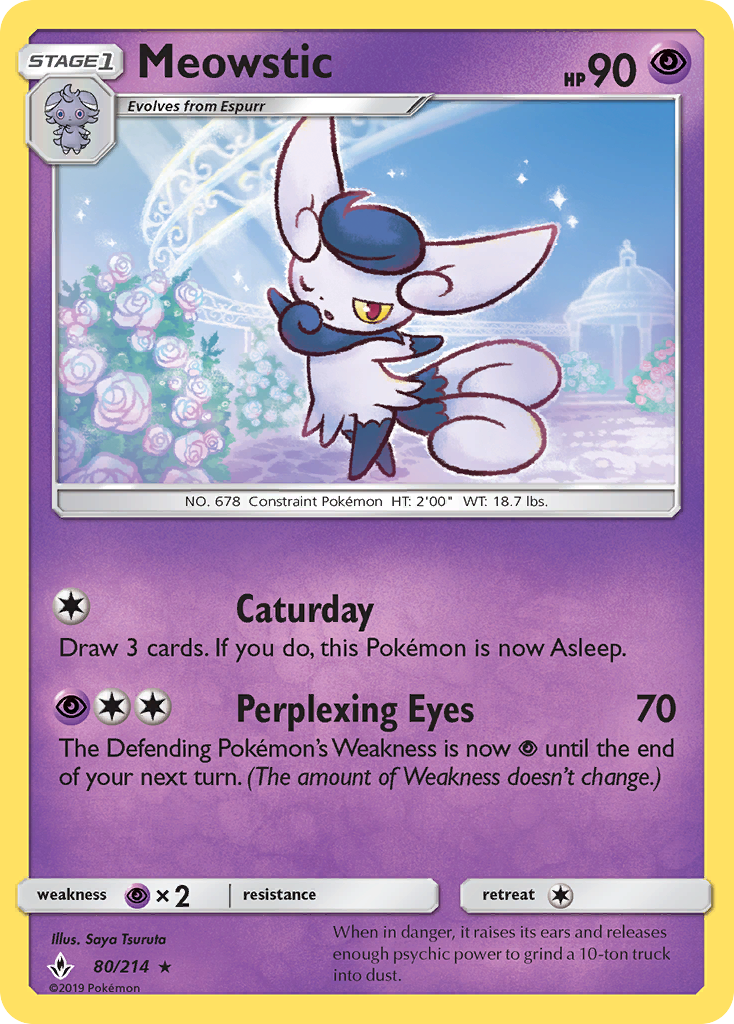 Meowstic - Unbroken Bonds SET-80