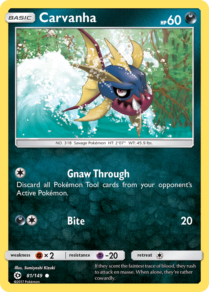 Carvanha - Sun & Moon SET-81