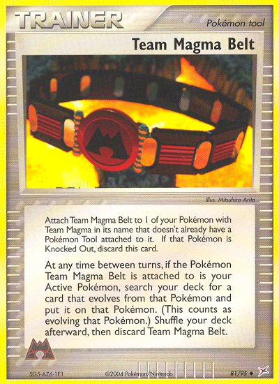 Team Magma Belt - Team Magma vs Team Aqua SET-81