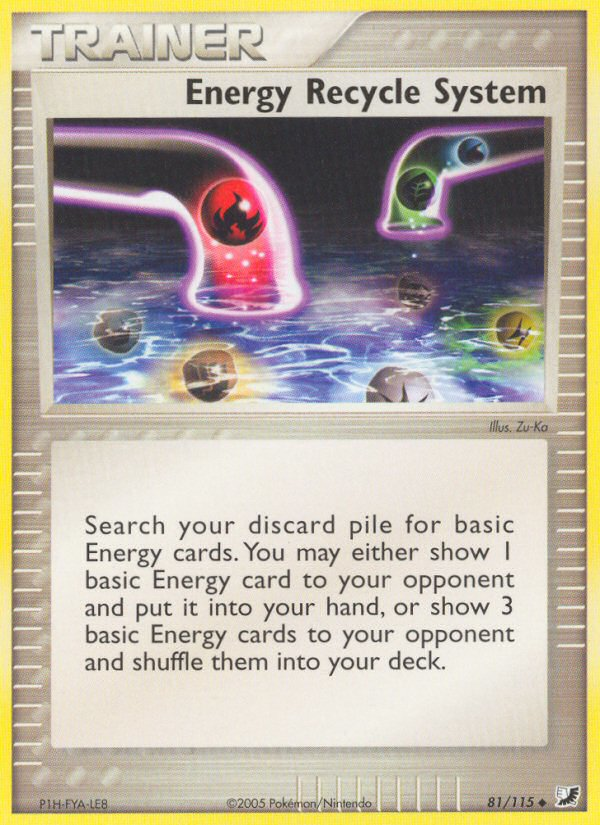 Energy Recycle System - Unseen Forces SET-81