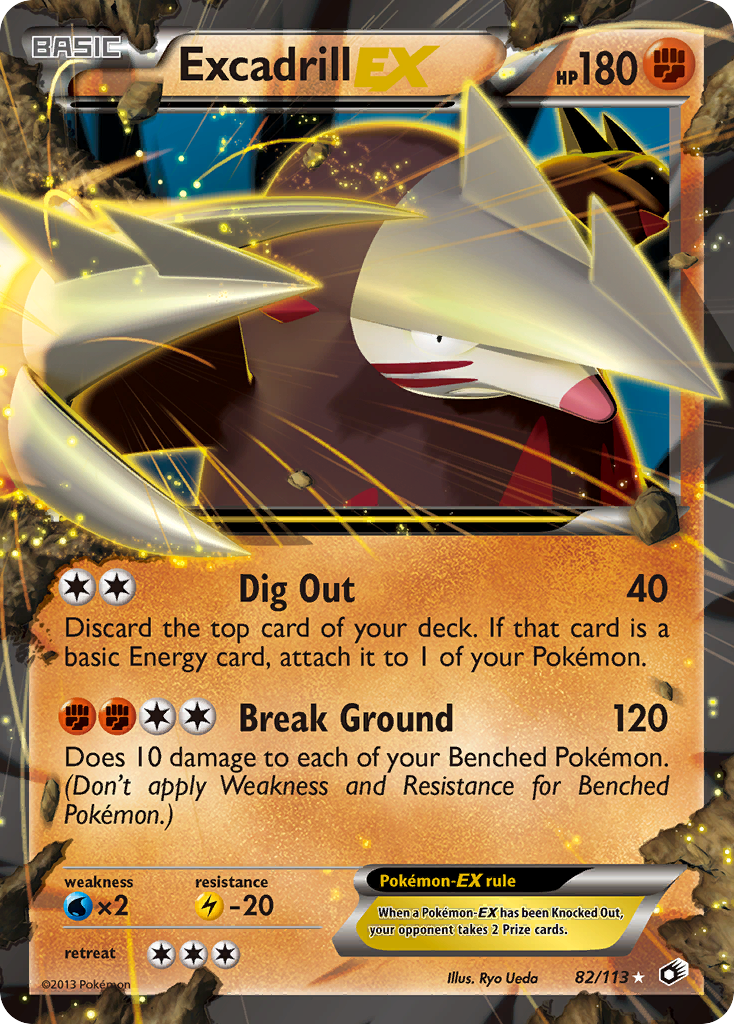 Excadrill-EX - Legendary Treasures SET-82